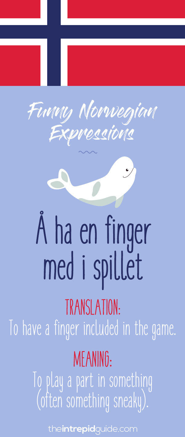 Norwegian Sayings and Idioms - Å ha en finger med i spillet